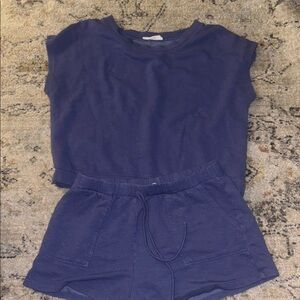 Double Zero Navy Blue Lounge Set